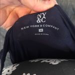 NEW YORK & COMPANY Fitted Navy Blue Sequin Sleeveless Tank Top Size Medium Photo 7