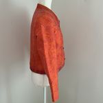 Bella Canvas Canvasbacks Orange Cropped Blazer with Tailored Fit Sz 6 Photo 3