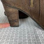 Timberland Boots Womens 8.5 Brown Leather Waterproof Block Heels Zip Up Ankle Photo 15