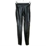 Spanx Quilted Faux Leather Legging Very Black XS Moto 20248R High Waist 20248R Photo 13