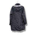 Lucky Brand Leopard Hooded Jacket Women's XL Purple Black Casual Zip Utility Photo 1