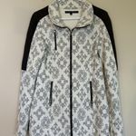 Tonia‎ Debellis Jacket in Black Gray White Full zip Collar Pockets Womens Medium Photo 0