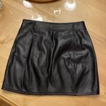 EXPRESS zipper detail faux leather mini skirt Photo 1