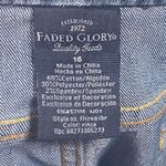 Faded Glory  Jeans Women 16 36x22 Blue Stretch Denim Cropped Everyday Casual Pant Photo 4