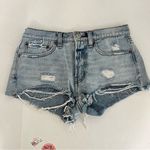 Urban Outfitters BDG  Denim Cutoff Shorts Distressed Frayed Hem Mid Rise Size 25W Photo 12