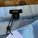 Nasty Gal NWT: Embellished Satin Twill Light Blue Mini Skirt Photo 5