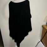 Aakasha Black Asymmetrical Long Sleeve Lagenlook Viscose Blend Tunic Dress Size L Photo 8