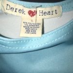 Derek Heart Dress Floral on Light Blue Scoop Neck Mini Dress Sz L BNWOT Photo 5