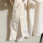 Pottery Barn Bath Robe Womens Large Ivory Cream Faux Fur Luxurious Mob Wife Photo 10