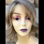 Blonde rooted layers shoulder length wig Photo 5