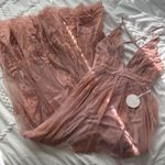 Luxxel Blush Pink Floral Maxi Dress Photo 0