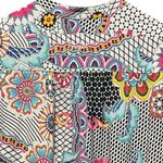 Desigual  Multicolored Print Button Down Blouse Top Size Small Photo 9