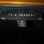 LA Hearts Cropped Black Sweater Photo 2