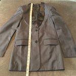 Women’s Dark Gray Slim Fit 3 Piece Formal Tuxedo Suit Shawl Lapel Size 6 NWOT Photo 5