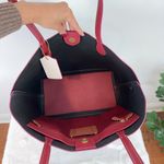 Coach NWT Kia Leather Tote In Colorblock Photo 5