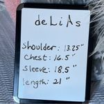 Delia's Romantic Sweater Vintage Purple Peplum Top Sweater Cardigan Womens M Photo 13