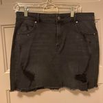 Target Black Denim Mini Skirt Photo 0