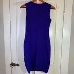 Karen Millen Dopamine Dress Purple Textured Bodycon Sleeveless Size 3 (US 6) Photo 1
