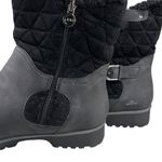 Jbu  Gabriella Water Resistant Snow Rain Boots 10W Wide Black Quilted Side Zip Photo 9