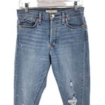 Levi's WEDGIE Skinny Button Fly Distressed Raw Hem High Rise Jeans Size 29 Photo 4