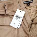 Guess Faux Suede High Rise Cargo Pocket Shorts Size Small Belted Brown Tan Photo 4