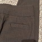 Soho Brown Plaid Pull On Trousers Women’s Size M Slim Pants Blue Accent Button Photo 7