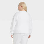 Hybrid Apparel NBA Miami Heat White Cropped Crewneck Sweatshirt Women's Size XXL Photo 1