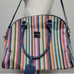 Isaac Mizrahi multicolored stripe carry on bag Photo 1