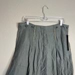 LURDES BERGADA Harem Trousers Pant Size S Cropped Drop Crotch Linen Blend NWT Green Photo 3