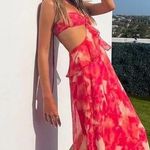 Gianni Bini Cherry Myra Halter Cutout Maxi Dress Sz.10 NWT Photo 0