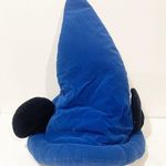 Disney Vintage Walt  World Mickey Sorcerers Apprentice Fantasia Blue Plush Hat Photo 4