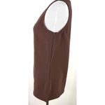 Boston Proper  Women's Brown Nylon Spandex Sleeveless Tank Top Shirt Size Small Photo 4