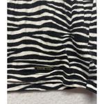Michael Kors  Women’s Medium Signature Zebra Print T Shirt V-neck *flaw* Photo 1
