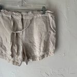 Life in Progress  Linen Blend Paperbag Waist‎ Shorts Beige Size Large Photo 1