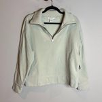 Athleta  Retroplush Revive Half Zip Sweatshirt Celadon Light Photo 1