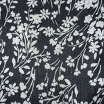 Art Class Womens Blouse Top Shirt Floral Print Ruffled Pullover Black White XL Photo 5