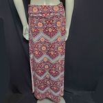 Joe B  Red, Blue, & Orange Floral Maxi Skirt (M) Photo 3