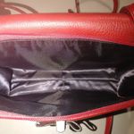 Brighton Retired Lipstick Red Leather Purse Crossbody Organizer Embellishment Photo 9