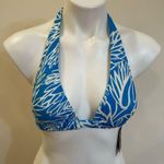 Milly NEW  Nikia Bikini Top sz S Lotus Print Photo 5