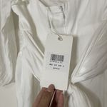 New! Saints + secrets Only Yours Frill Trim Waist Tie Satin Mini Dress White LRG Size L Photo 7