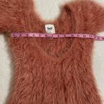 TACH Pink Boxy Crop Top with Fuzzy Texture Size S Photo 7