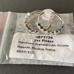 Bomb Party RBP2734 “Yes Please” Diamond CZ on Rhodium Size 10 Ring NWT Photo 5