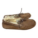 UGG  Dakota Brown Suede Sheepskin Moccasin Slippers Women’s Size 6 Fuzzy Cozy Photo 5