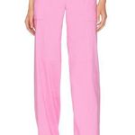 Lovers + Friends Barbie Pink Trouser Pants SMALL Work Straight Revolve $208 NEW Photo 0