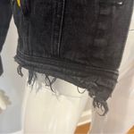 Cello  Patch & Frayed Black Denim Jacket Photo 1