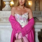 ZARA NWT  FLORAL SWEETHEART NECK CORSET Photo 7