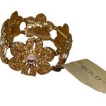 Bold Elements Gold Floral Bracelet Photo 0