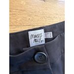 Princess Polly Pleat Waist Straight Leg Pants in Black Photo 2