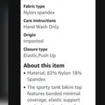 NWT SherryDC Bright Neon Push Up Brazilian Thong Bikini 2 Piece Swimsuit Orange Size M Photo 4