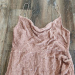 Retrofête Retrofete Katya Dress in Dusty Peach XL Maxi Sequins Cowl Neck Sleeveless NWT Photo 2